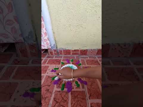 Making Rangoli || Happy Diwali ||festival of Lights