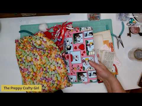 Making A Valentine Junk Journal Bookmark