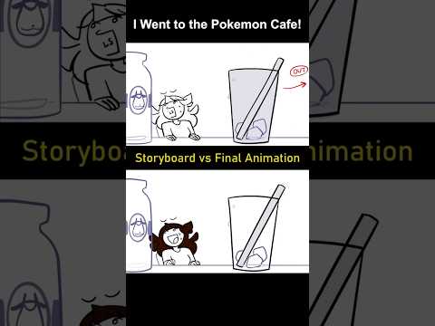 Storyboard vs Animation: The Pokemon Cafe! (shot 6)