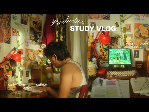 STUDY VLOG 📲 2AM morning routine, brewing coffee, studying in coffee shops, attending lectures