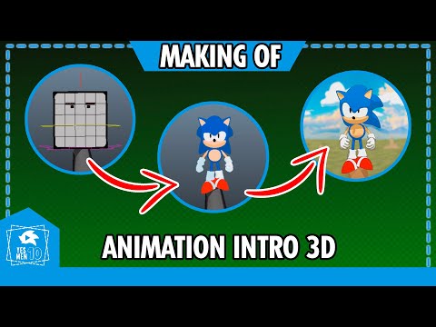 MAKING OF SONIC CD INTRO ANIMATION 3D (ONLY MUSIC)