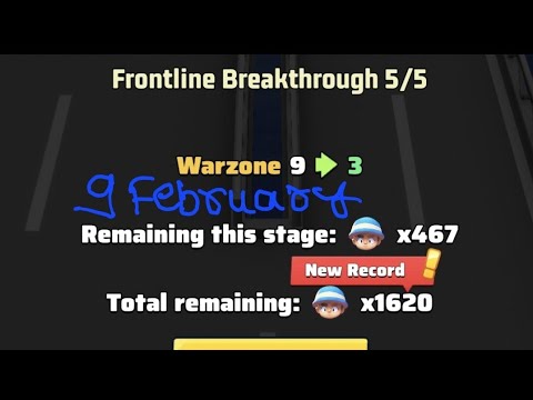 Sunday Special(9th February) Score 1600 Frontline Breakthrough in Last War Survival