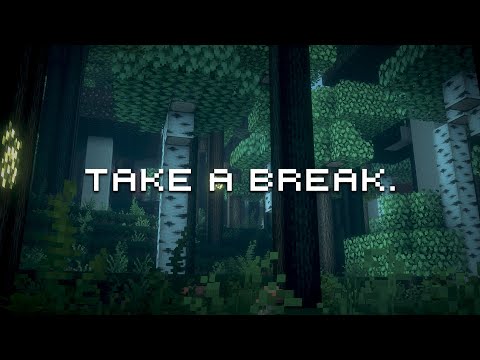 peaceful rain in the forest... (minecraft music box & rain sounds)