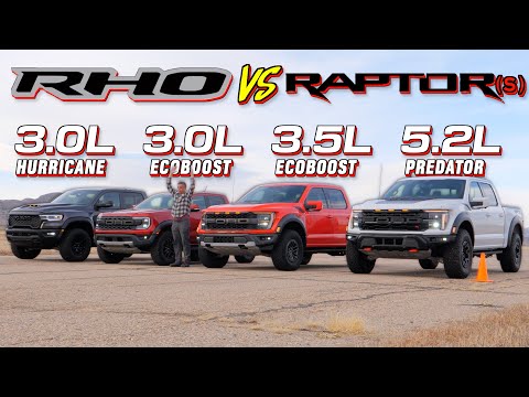 The New 2025 Ram RHO Drag Races ALL Ford Raptor Trucks!