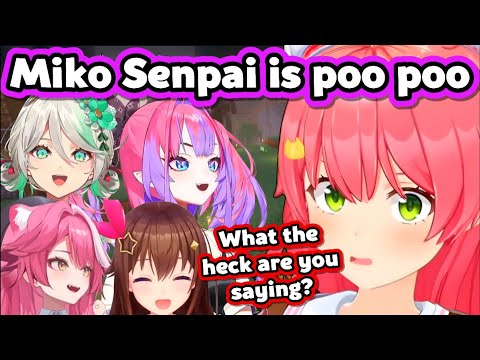 Vivi Keeps Calling Miko "Poo Poo" In Front Of Raora and Cecilia... 【Hololive】