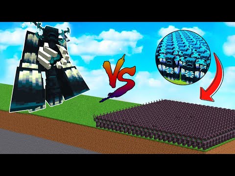 1 MUTANT CREATURE vs 100 MOBS - Minecraft Mob Battle