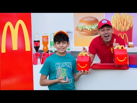 Jason orders food at home made McDonalds Restaurant