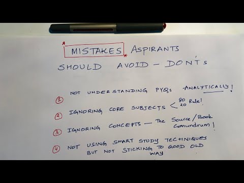 What aspirants should NOT do while studying for UPSC Exam | Don’ts of UPSC by Manuj Jindal