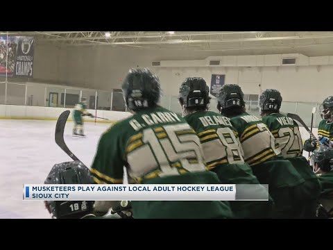 Musketeers Play Against Local Adult Hockey League