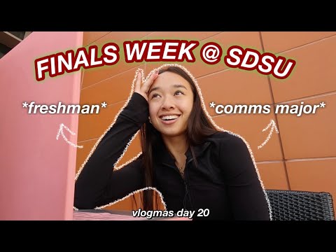 FINALS WEEK @ SDSU *freshman year* | Vlogmas Day 20