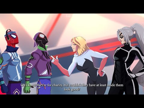 Gwen and Black Cat Reacts to Miles and Peter new suits