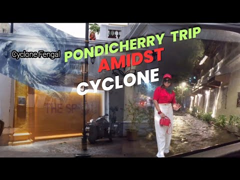 Evening at Pondicherry, amidst the threat of Cyclone Fengal ll ঘূর্ণিঝড় ফেঙ্গলের মধ্যে পন্ডিচেরিতে.