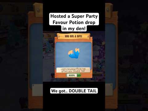 Thanks for everyone who came to the drop! Can’t believe we got double tails. #animaljam #gameplay