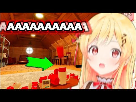 (VOLUME WARNING) Kanade Screams At The Top of Her Lungs After Pulling Off Trickshots【Hololive】