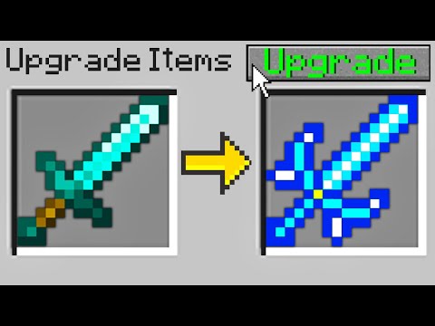 Minecraft Bedwars but I can upgrade any item in the game...