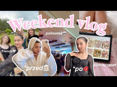 WEEKEND VLOG / grwm for a high school party, planning the week, sunday self care