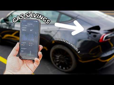 How Much Gas I Save With My 2024 Tesla Model 3!