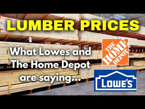 What Lowes and The Home Depot are Saying About Lumber Prices in 2023