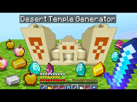 Minecraft Bedwars but I added desert temple generators...