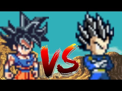 Goku instinto superior vs Vegeta instinto superior (sprite animation)