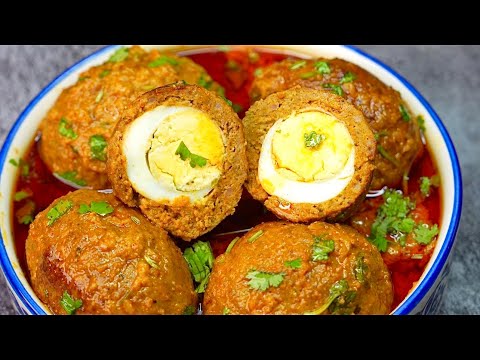 Lucknowi Nargisi Kofta Recipe | Nargisi Koftay Ka Salan | Mutton Nargisi Kofta