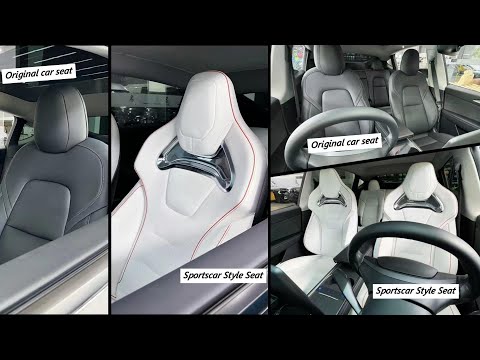 I changed the original Tesla seats into sports seats with ventilation function#tesla #model3 #modely