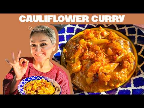 This is ONE of my BEST CURRIES this year - Roasted cauliflower creamy curry!