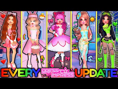 I Made AN OUTFIT In EVERY *BIG* UPDATE In DRESS TO IMPRESS With The OLD Items! | ROBLOX