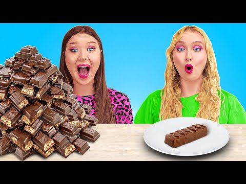 100 LAYERS OF FOOD CHALLENGE || Who'll Be The Lucky Winner? Crazy Food Challenge by 123 GO FOOD