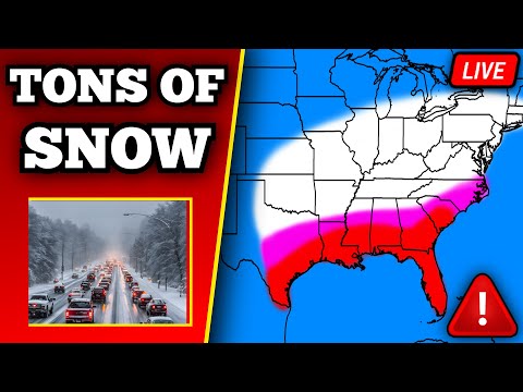 The Massive Winter Storm Of January 9th, 2025, As It Occurred Live...