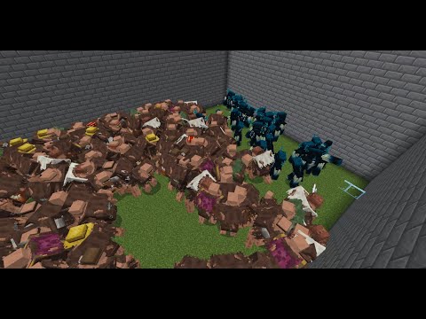 Warden vs Mutant Villager - Minecraft Mob Battle