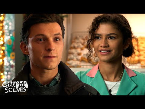 Peter Visits the Coffee Shop Ending Scene | Spider-Man: No Way Home (Tom Holland, Zendaya)