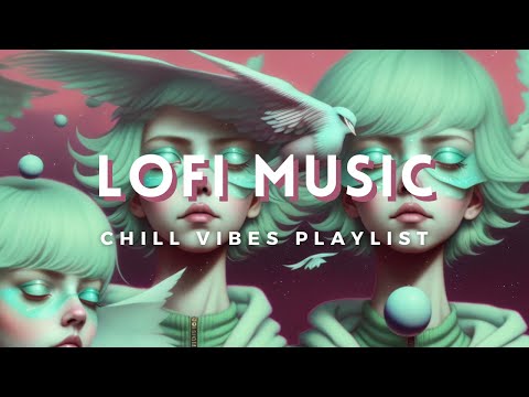 7+ Hours Lofi ☯ Chill Music {Study/Relax} Psychedelic 🌘 Visuals [4k UHD] AI Music Video