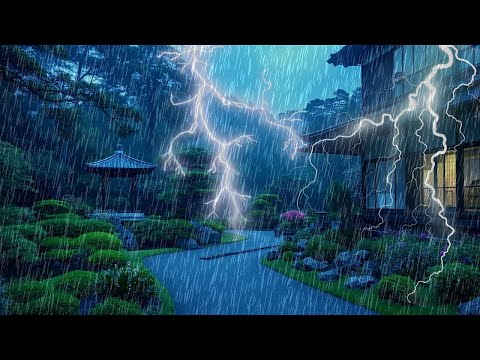 Rain Sounds For Sleeping - 99% Instantly Fall Asleep With Rain And Thunder Sound At Night | 24H #001