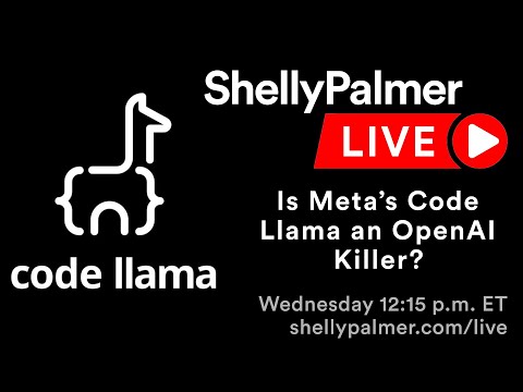 Is Meta’s Code Llama an OpenAI Killer? | Shelly Palmer LIVE | September 6, 2023