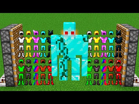 diamonds golems + all armors combined