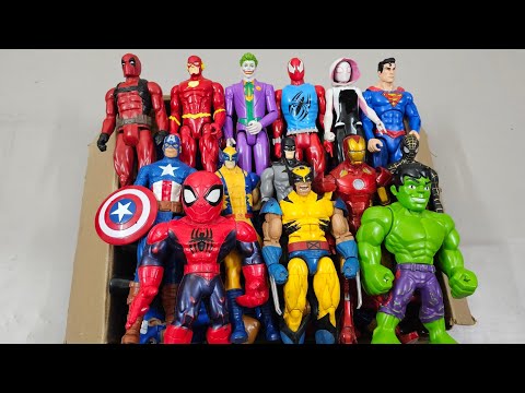 HULK VS CAPTAIN AMERICA VS IRONMAN VS SPIDERMAN VS VENOM VS SUPERMAN SUPERHERO AVENGERS UNBOXING