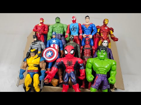 THANOS VS IRONMAN VS SUPERMAN VS SPIDERMAN VS HULK VS VENOM VS CARNAGE SUPERHERO AVENGERS UNBOXING