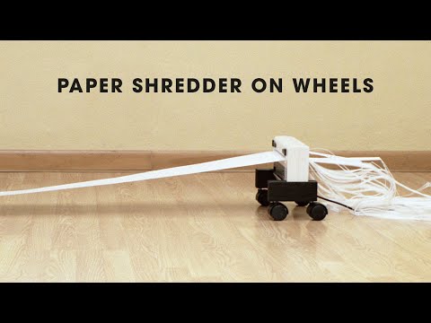 Paper Shredder on Wheels