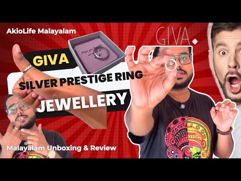 Giva Jewellery - Silver Prestige Ring For Him | Malayalam Unboxing & Review