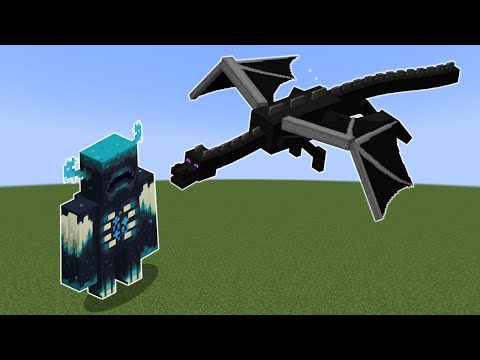 Ender Dragon vs Warden + Mutant Warden _ Minecraft Mob Battle