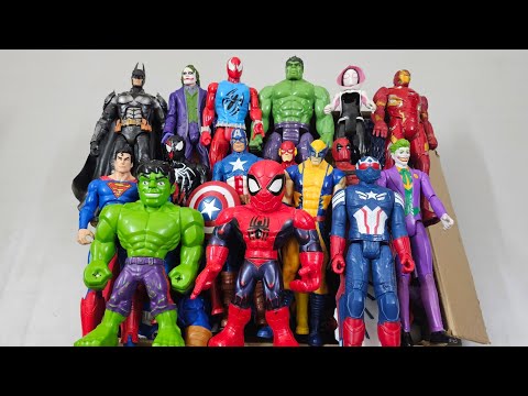 VENOM VS SPIDERMAN VS HULK VS CAPTAIN AMERICA VS SUPERMAN VS THANOS SUPERHERO AVENGERS UNBOXING