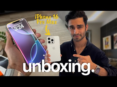 iPhone 16 Pro Max Unboxing & First Impressions! | White Titanium ✨📲