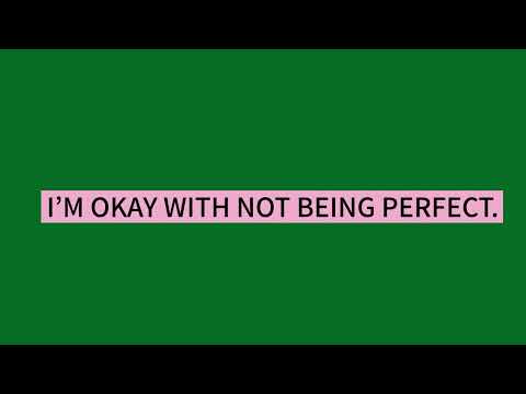 I Am Okay Not Being Perfect Writing vfx