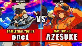 GGST | onet (Ramlethal) VS AZESUKE (May) | Guilty Gear Strive High level gameplay