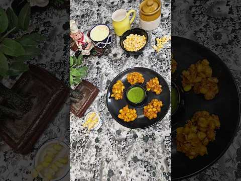 Lenovala Style Corn Bhajiya | Crispy Corn Pakora Recipe #youtubeshorts #shorts #viralvideo #corn