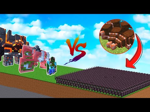 1000 Laser Turrets Vs Every Mobs - Minecraft Mob Battle