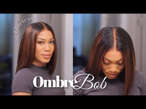 Middle Part Bob | NO BALD CAP NO GLUE |  BEGINNER FRIENDLY | MyFirstWig + Cécred Hair Oil