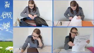 Study With Me Roleplay 📚 ASMR Page Turning, Inaudible Whispering