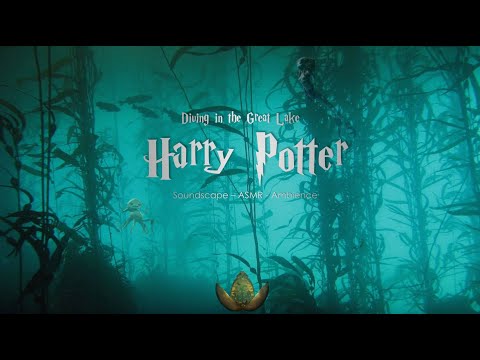 HARRY POTTER: DIVING IN THE BLACK LAKE - Ambience Soundscape Studying and Relaxing (ASMR) - No Music